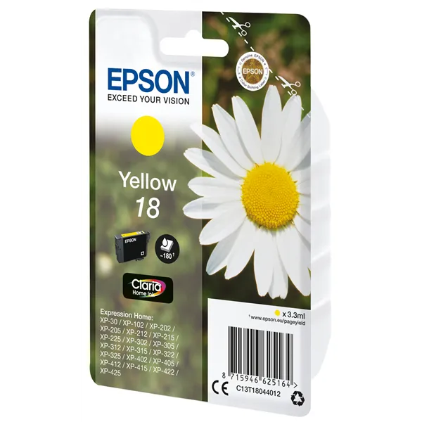 Epson cartucho t1804 amarillo