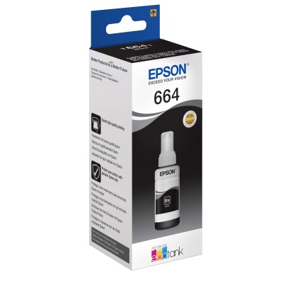 Epson botella tinta ecotank t6641 negro