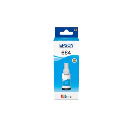 Epson botella tinta ecotank t6641 cyan