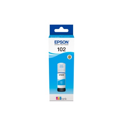 Epson botella tinta ecotank 102 cyan