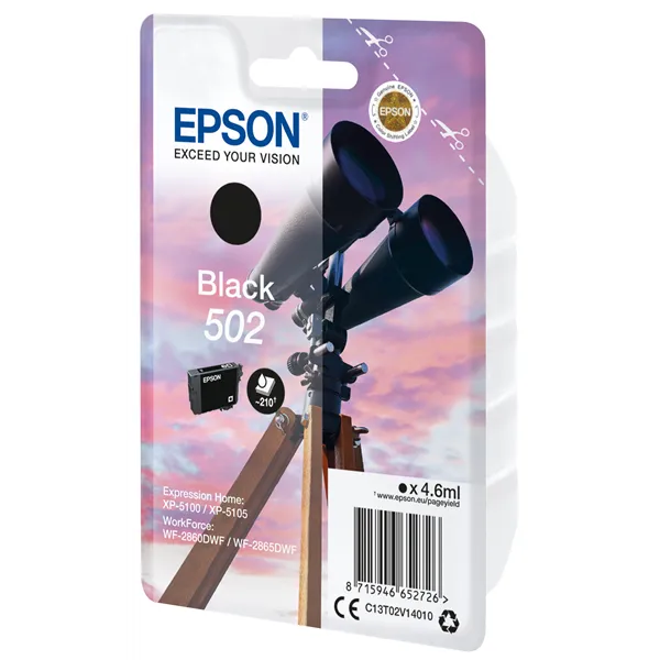 Epson cartucho 502 negro