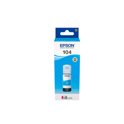 Epson botella tinta ecotank 104 cyan