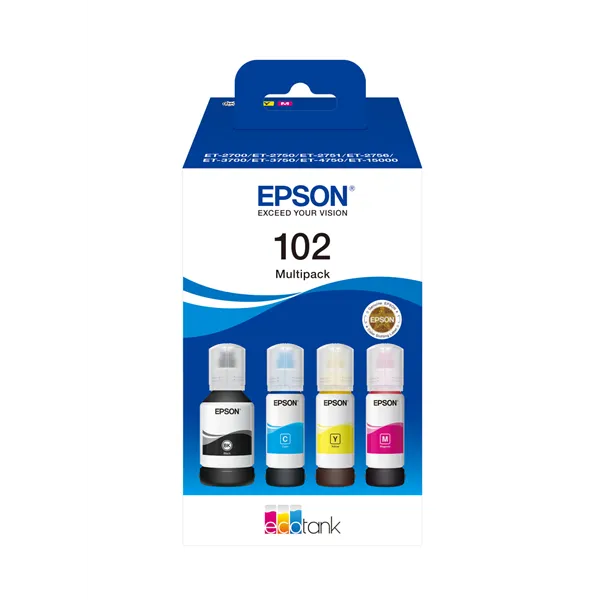 Epson botellas multipack ecotank 102 4 colores