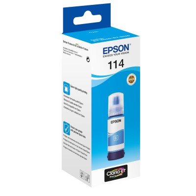 Epson botella tinta ecotank 114 cyan