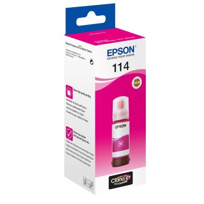 Epson botella tinta ecotank 114 magenta