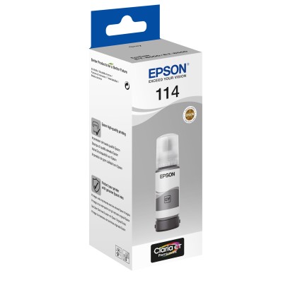 Epson botella tinta ecotank 114 gris