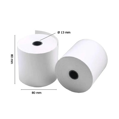 Iggual pack 5 rollos papel térmico sin bpa 80x80mm