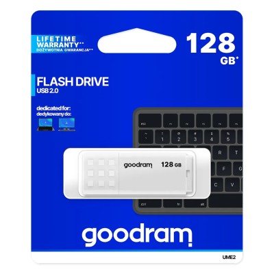 Goodram ume2 lápiz usb 128gb usb 2.0 blanco