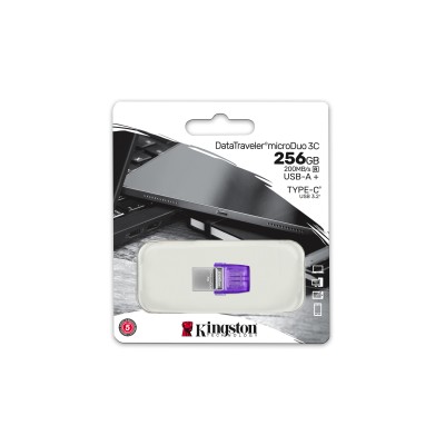 Kingston datatraveler microduo 3c 256gb usb3.2