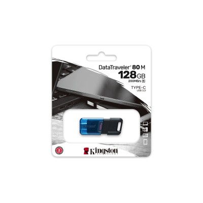 Kingston datatraveler dt80 m 128gb usb c 3.2