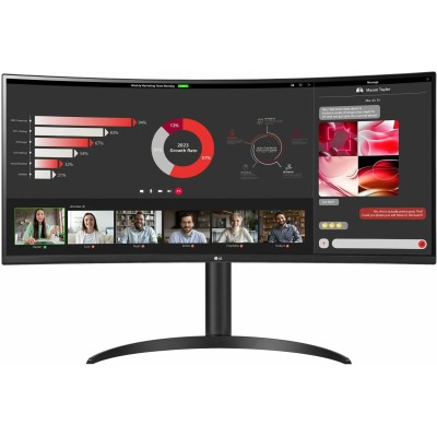 Lg 34wr55qc-b monitor 34" wqhd 2xhdmi dp usbc cur