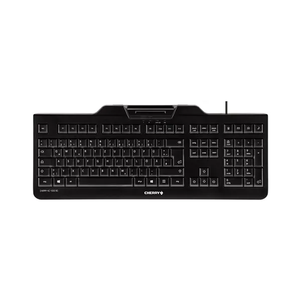 Cherry teclado+lector chip integrado (dnie) negro