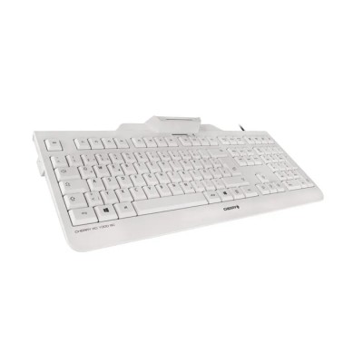 Cherry teclado+lector chip integrado (dnie) blanco