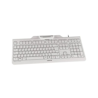 Cherry teclado+lector chip integrado (dnie) blanco