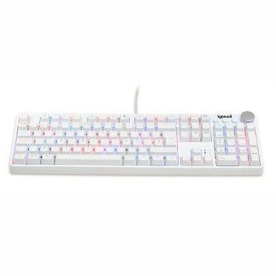 Iggual teclado gaming mecánico pearl rgb blanco