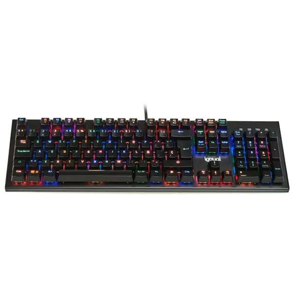 Iggual teclado gaming mecánico obsidian rgb negro