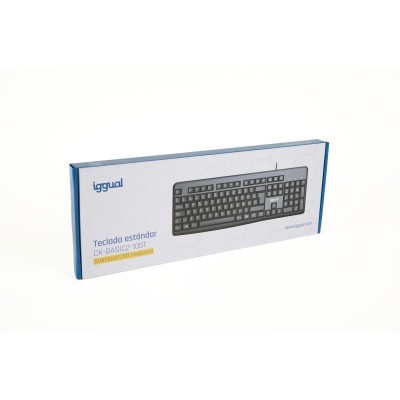 Iggual teclado estándar ck-basic2-105t negro