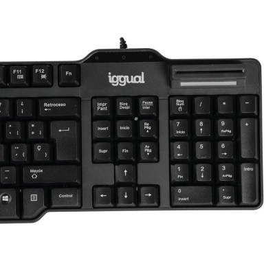 Iggual teclado con lector dni ck-id-dni smartcard