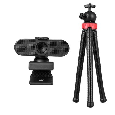 Iggual kit webcam quick view + mini trípode mt360