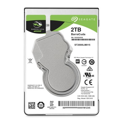 Seagate Barracuda 2TB 2.5" para portatiles 7mm 5400rpm SATA