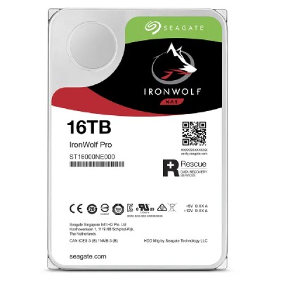 Seagate IronWolf Pro 16TB NAS 7200rpm HDD 3.5" SATA 6GB/s 256Mb