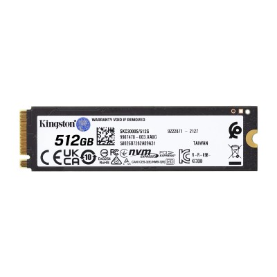 Kingston KC3000 SSD 512GB PCIe 4.0 NVMe a 7000MB/s M.2 2280 con