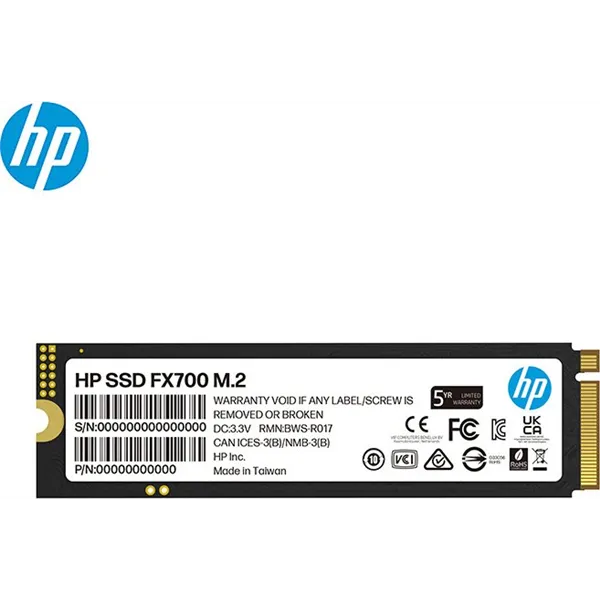 HP FX700 SSD NVMe 512GB a 6300MB/s PCIe 4.0 M.2 2280