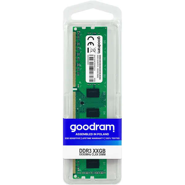 Goodram 4gb ddr3 1333mhz cl9 dimm single rank