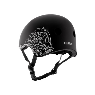 Coolbox casco negro sin luz talla l