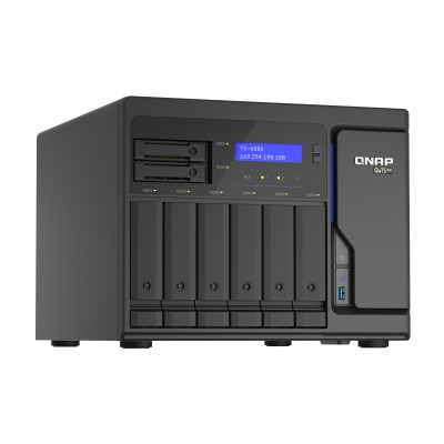 Qnap ts-h886-d1602-8g nas 4+2-bay 4x2.5gbe