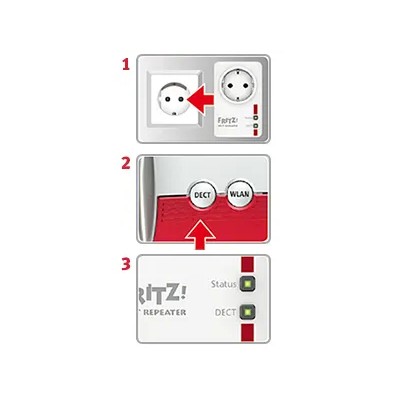 Fritz!dect repeater 100 extensor repetidor