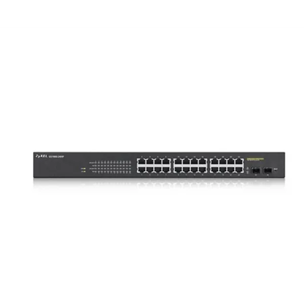 Zyxel gs1900-24hpv2 switch l2 24xgbe poe rackmount