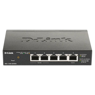 D-link dgs-1100-05pdv2 switch 5xgb poe 1xpd (18w)