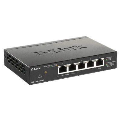 D-link dgs-1100-05pdv2 switch 5xgb poe 1xpd (18w)