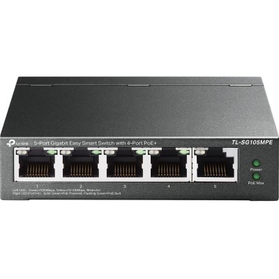 Tp-link tl-sg105mpe switch 5xgbe (4poe+) metal