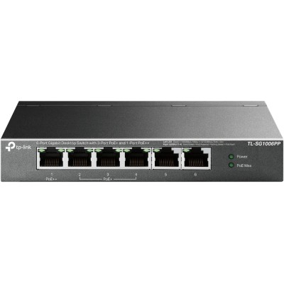 Tp-link tl-sg1006pp switch 6xgb (3xpoe+ 1xpoe++)