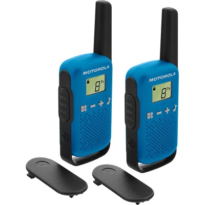 Motorola t42 walkie talkie 4km 16ch azul duo