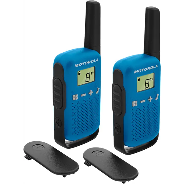 Motorola t42 walkie talkie 4km 16ch azul duo