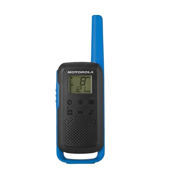 Motorola t62 walkie talkie 8km 16ch azul duo