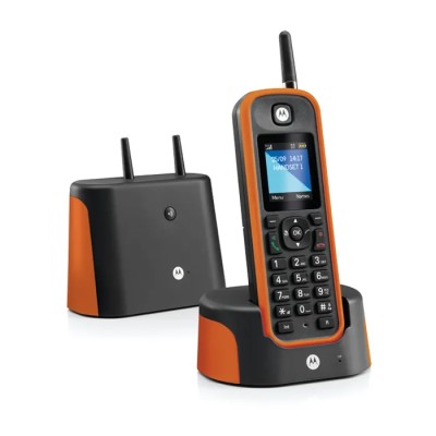 Motorola o201 telefono dect largo alcance naranja