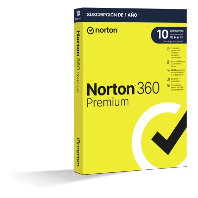 Norton 360 premium 75gb es 1us 10 dispositivos 1a