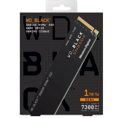 WD SSD Black SN850X 1TB NVMe a 7300MB/s PCIe 4.0 M.2 2280