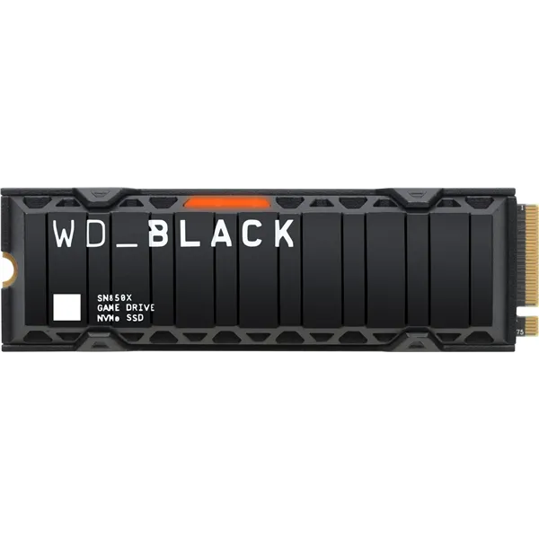 WD SSD Black SN850X con disipador 1TB NVMe a 7300MB/s PCIe 4.0 M.2 2280