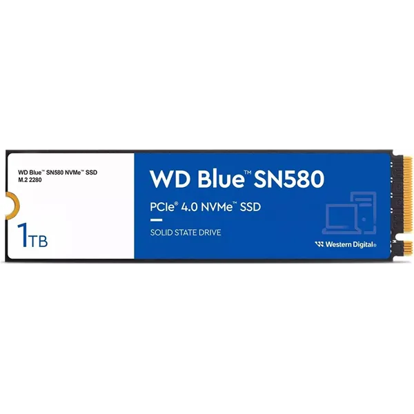 WD SSD Blue SN580 1TB NVMe a 4150MB/s PCIe 4.0 M.2 2280