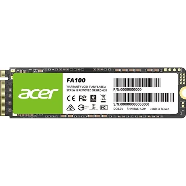 Acer FA100 SSD NVMe 1TB a 3300MB/s PCIe 3.0 M.2 2280