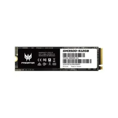 Acer Predator GM3500 SSD NVMe 512GB a 3400MB/s PCIe 3.0 M.2 2280