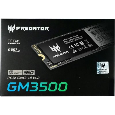 Acer Predator GM3500 SSD NVMe 512GB a 3400MB/s PCIe 3.0 M.2 2280