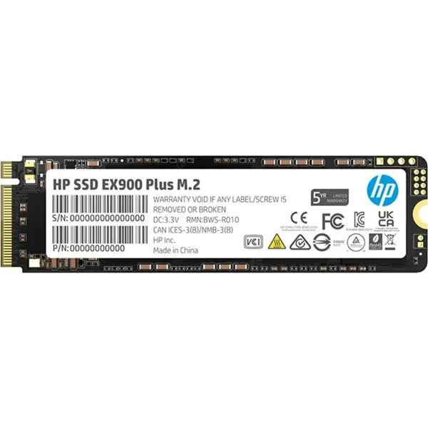 HP EX900 Plus SSD NVMe 2TB a 3150MB/s PCIe 3.0 M.2 2280