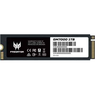 Acer Predator GM7000 SSD NVMe 1TB a 7400MB/s PCIe 4.0 M.2 2280