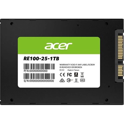 Acer RE100 SSD 1TB 2.5" a 557MB/s SATA 6GB/s